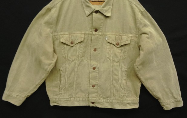 画像: 90'S EURO LEVIS "70503" 4thモデル コーデュロイジャケット ベージュ イタリア製 (VINTAGE)