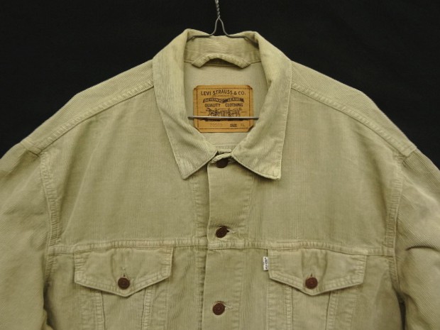 画像: 90'S EURO LEVIS "70503" 4thモデル コーデュロイジャケット ベージュ イタリア製 (VINTAGE)