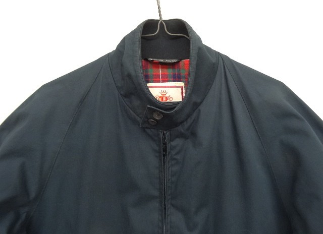 画像: 90'S BARACUTA G9 ハリントンジャケット OPTIジップ ダークネイビー イングランド製 (VINTAGE)