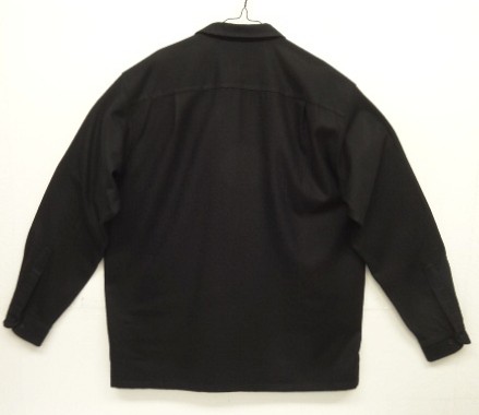 画像3: 00'S PENDLETON "BOARD SHIRT" ウール オープンカラーシャツ ブラック (USED)