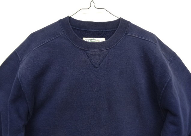 画像: 80'S LL Bean by RUSSELL ATHLETIC 前Vガゼット スウェットシャツ ネイビー USA製 (VINTAGE)