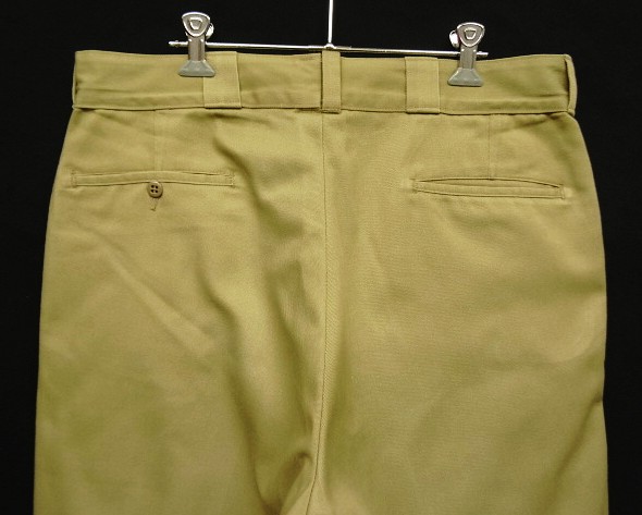 画像: 70'S LL Bean "DICKIES製" TMタグ ワークパンツ ベージュ TALONアルミジップ USA製 (VINTAGE)