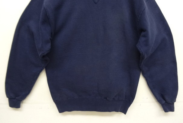 画像: 80'S LL Bean by RUSSELL ATHLETIC 前Vガゼット スウェットシャツ ネイビー USA製 (VINTAGE)
