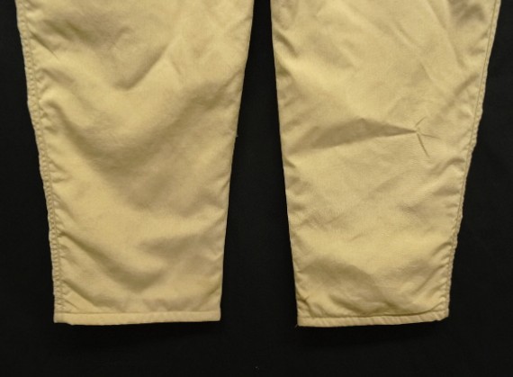 画像: 80'S LL Bean 裏地シャモアクロス ワークパンツ ベージュ TALONジップ USA製 (VINTAGE)