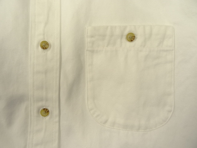 画像: 00'S J.CREW 旧タグ 赤耳付きヘビーキャンバス ワークシャツ ホワイト (VINTAGE)