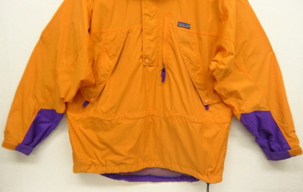 画像: 90'S PATAGONIA 旧タグ ナイロン アノラックパーカー マンゴー/パープル (VINTAGE)
