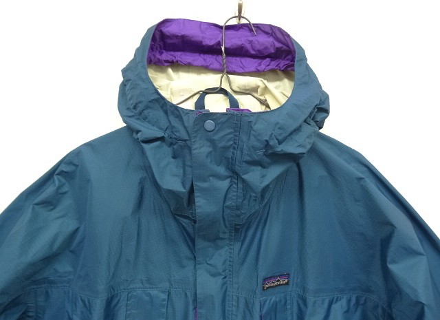 画像: 90'S PATAGONIA 旧タグ リップストップナイロン シェルジャケット ティール /パープル (VINTAGE)