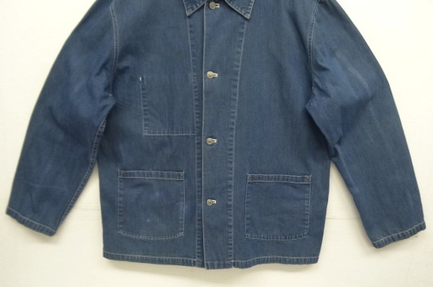 画像: 90'S RALPH LAUREN "POLO SPORT" レザータグ デニム カバーオール インディゴ (VINTAGE)