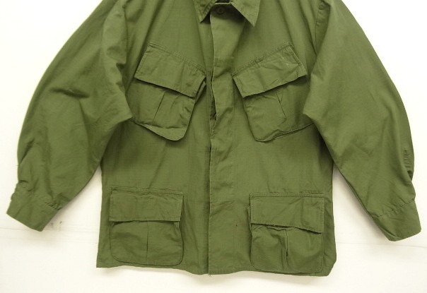 画像: 70'S アメリカ軍 US ARMY "JUNGLE FATIGUE" リップストップ ファティーグジャケット S-SHORT (DEADSTOCK)