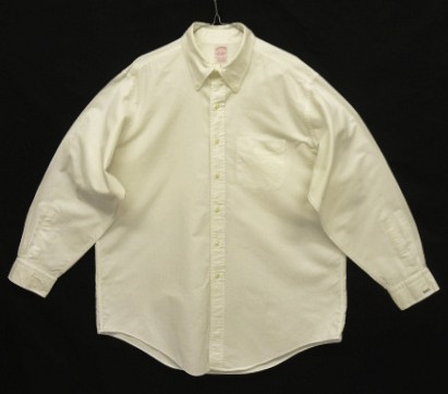 画像1: 90'S BROOKS BROTHERS オックスフォード BDシャツ ホワイト USA製 (VINTAGE)