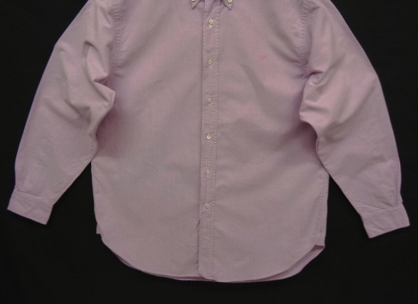 画像: 90'S BROOKS BROTHERS "MAKERS" マチ付き オックスフォード BDシャツ ライラック USA製 (VINTAGE)