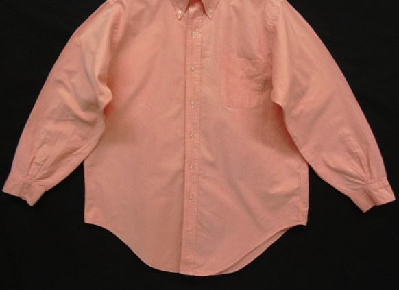 画像: 80'S BROOKS BROTHERS オックスフォード BDシャツ ライトオレンジ USA製 (VINTAGE)