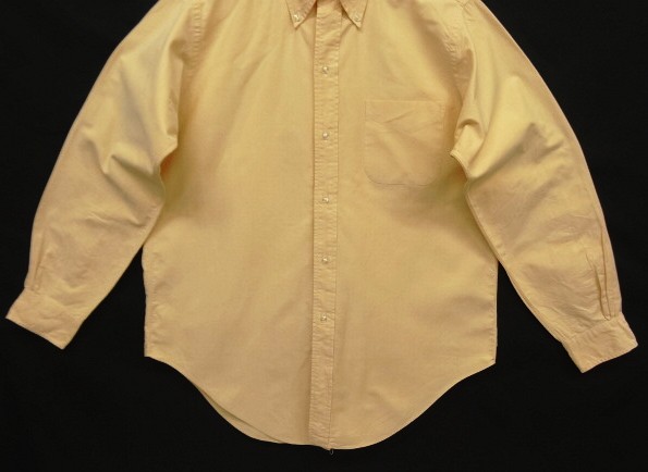 画像: 70'S BROOKS BROTHERS "MAKERS" 6ボタン オックスフォード BDシャツ イエロー USA製 (VINTAGE)