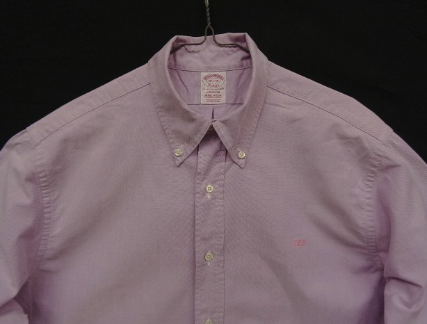 画像: 90'S BROOKS BROTHERS "MAKERS" マチ付き オックスフォード BDシャツ ライラック USA製 (VINTAGE)