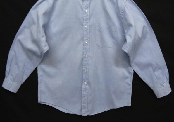 画像: 90'S BROOKS BROTHERS "MAKERS" オックスフォード タブカラー クレリックシャツ ホワイト/ブルー USA製 (VINTAGE)