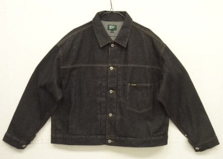 画像1: WOODBLOCK "1st TYPE DENIM JACKET" BLACK (NEW)