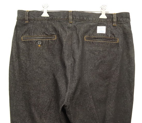 画像: WOODBLOCK "2TUCK BLACK DENIM TROUSER" BLACK (NEW)