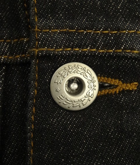 画像3: WOODBLOCK "1st TYPE DENIM JACKET" BLACK (NEW)