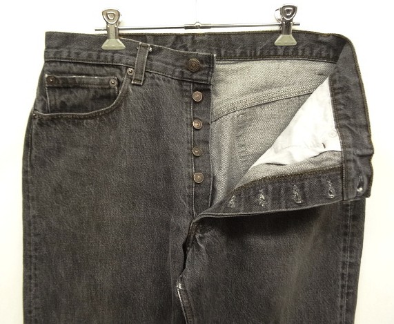 画像: 80'S LEVIS 501 デニム 先染めブラック W34L30 USA製 (VINTAGE)