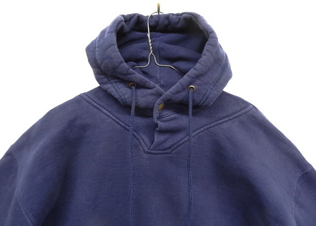 画像: 90'S RUSSELL ATHLETIC "PRO COTTON" トップスナップボタン スウェットパーカー ネイビー USA製 (VINTAGE)