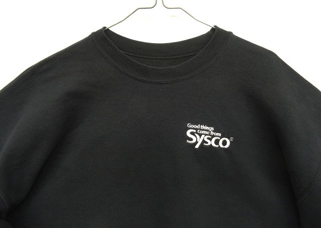 画像: 00'S SYSCO アメリカ企業物 クルーネック スウェットシャツ ブラック (VINTAGE)