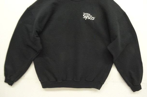 画像: 00'S SYSCO アメリカ企業物 クルーネック スウェットシャツ ブラック (VINTAGE)