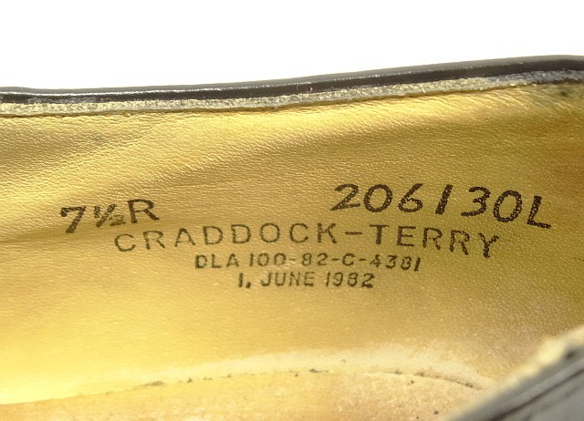 画像: 80'S アメリカ軍 US NAVY "CRADDOCK-TERRY製" ラバーソール サービスシューズ (VINTAGE)