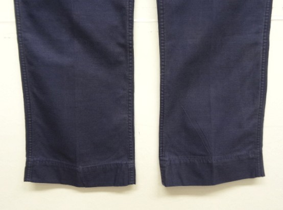 画像: 70'S アメリカ軍 US NAVY コットンサテン ユーティリティパンツ GENERALジップ 36R (VINTAGE)