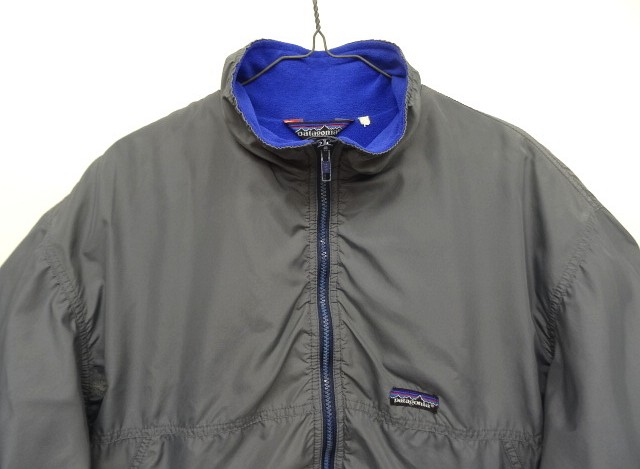 画像: 80'S PATAGONIA 旧タグ 三角タグ シェルドキャプリーンジャケット ダークグレー カナダ製 (VINTAGE)