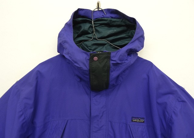 画像: 90'S PATAGONIA "GUIDE SHELL JACKET" 旧タグ ナイロン シェルジャケット ブルー/ブラック (VINTAGE)