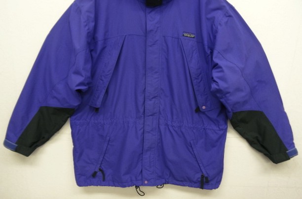 画像: 90'S PATAGONIA "GUIDE SHELL JACKET" 旧タグ ナイロン シェルジャケット ブルー/ブラック (VINTAGE)
