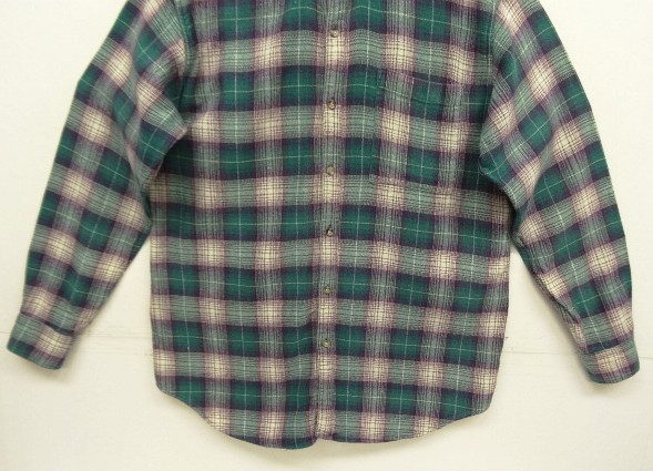 画像: 90'S NORTHERN REFLECTION フランネル BDシャツ オンブレチェック (VINTAGE)