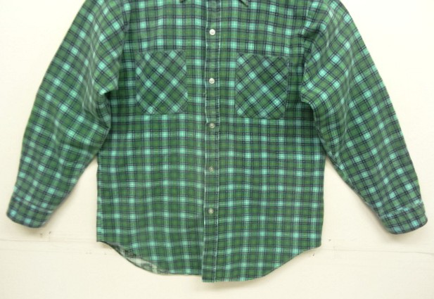 画像: 70'S JC PENNEY プリントフランネル ワークシャツ チェック柄 (VINTAGE)