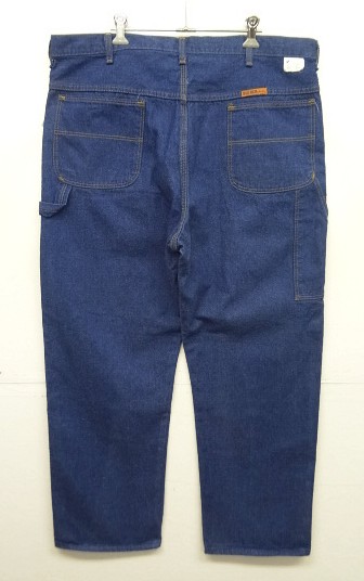 画像4: 80'S BIG BEN by WRANGLER デニム ペインターパンツ インディゴ 42TALONジップ USA製 (DEADSTOCK)