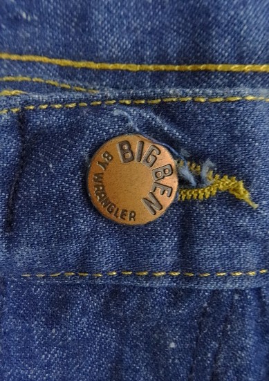 画像3: 80'S BIG BEN by WRANGLER デニム ペインターパンツ インディゴ 42TALONジップ USA製 (DEADSTOCK)