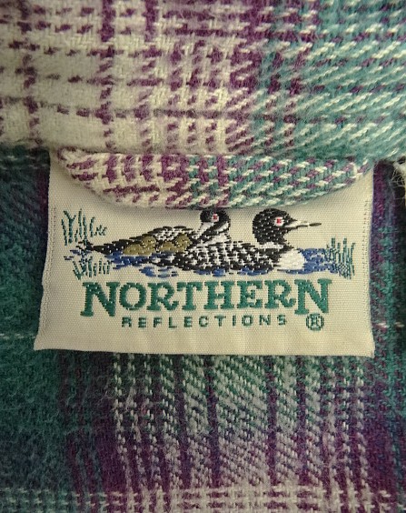 画像2: 90'S NORTHERN REFLECTION フランネル BDシャツ オンブレチェック (VINTAGE)