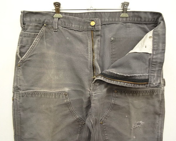 画像: CARHARTT ダブルニー ダック ペインターパンツ グレー W38L30 (VINTAGE)