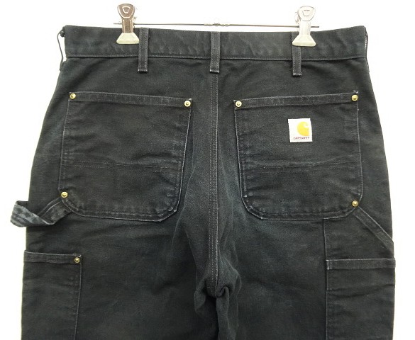 画像: CARHARTT ダブルニー ダック ペインターパンツ ブラック W32L30 USA製 (VINTAGE)