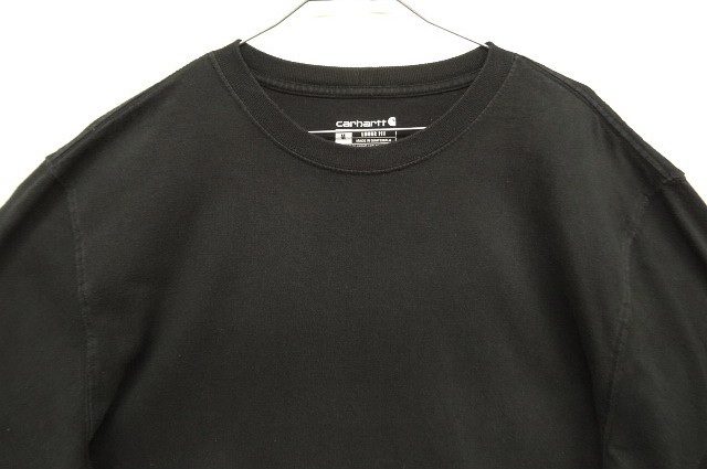画像: CARHARTT 袖プリント 長袖 Tシャツ ブラック (VINTAGE)