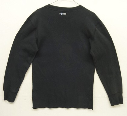 画像4: CARHARTT "FORCE" 裾ロゴ サーマル 長袖 Tシャツ ブラック (VINTAGE)