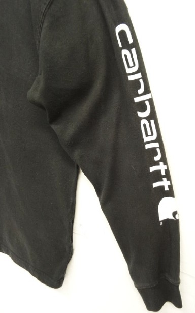 画像3: CARHARTT 袖プリント 長袖 Tシャツ ブラック (VINTAGE)