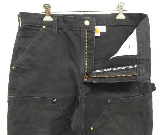 画像: CARHARTT ダブルニー ダック ペインターパンツ ブラック W32L30 USA製 (VINTAGE)