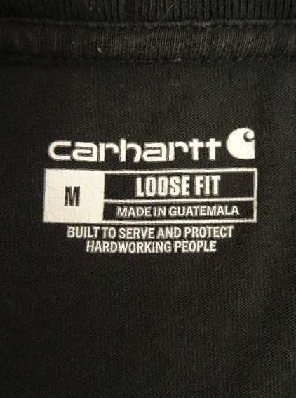 画像2: CARHARTT 袖プリント 長袖 Tシャツ ブラック (VINTAGE)