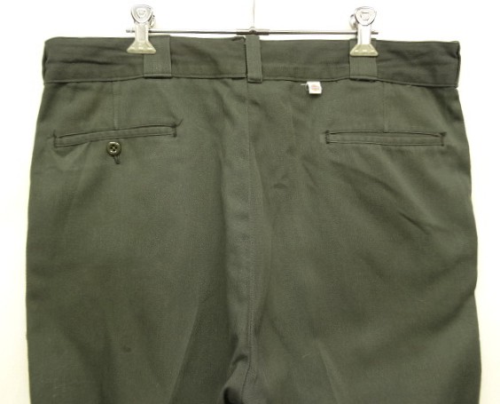 画像: 70'S DICKIES 874 チビタグ ワークパンツ TALONアルミジップ オリーブ W38L31 USA製 (VINTAGE)
