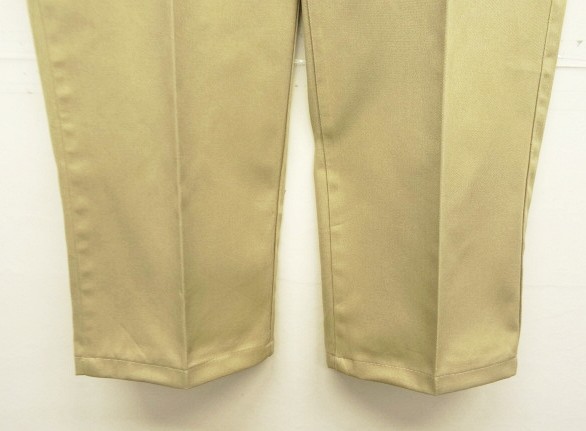 画像: 80'S DICKIES 874 チビタグ ワークパンツ YKKアルミジップ ベージュ W38L30 USA製 (VINTAGE)