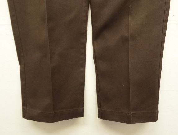 画像: 80'S DICKIES 874 チビタグ ワークパンツ ブラウン W36L29 USA製 (VINTAGE)