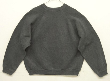 画像3: 90'S TULTEX ラグランスリーブ クルーネック スウェットシャツ チャコール USA製 (VINTAGE)