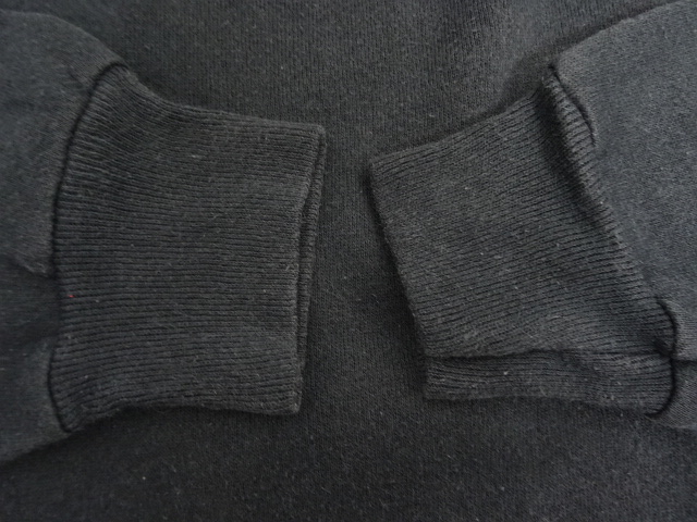 画像: 90'S HANES ラグランスリーブ クルーネック スウェットシャツ ブラック USA製 (VINTAGE)