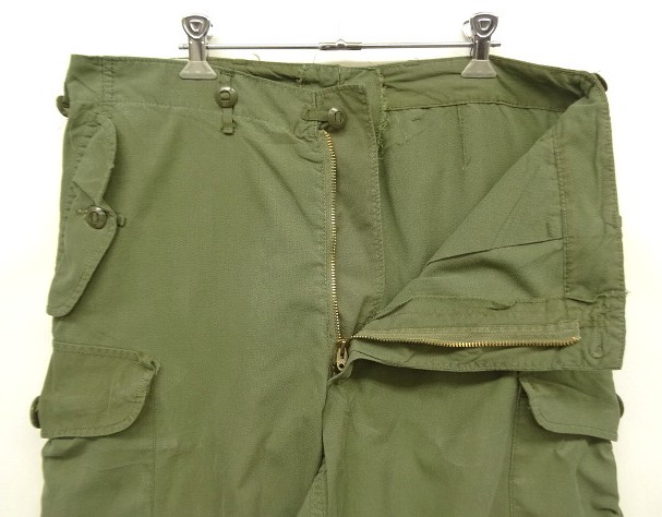 画像: 70'S カナダ軍 "LIGHTWEIGHT OG107 MK2" カーゴパンツ オリーブ LIGHTNINGジップ (VINTAGE)