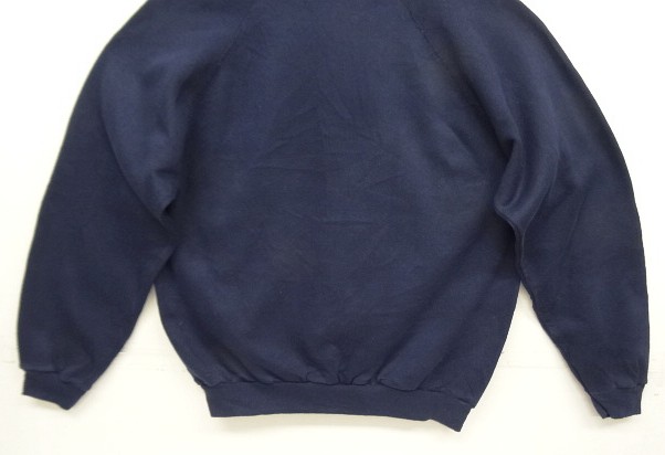 画像: 90'S TULTEX ラグランスリーブ クルーネック スウェットシャツ ネイビー USA製 (VINTAGE)